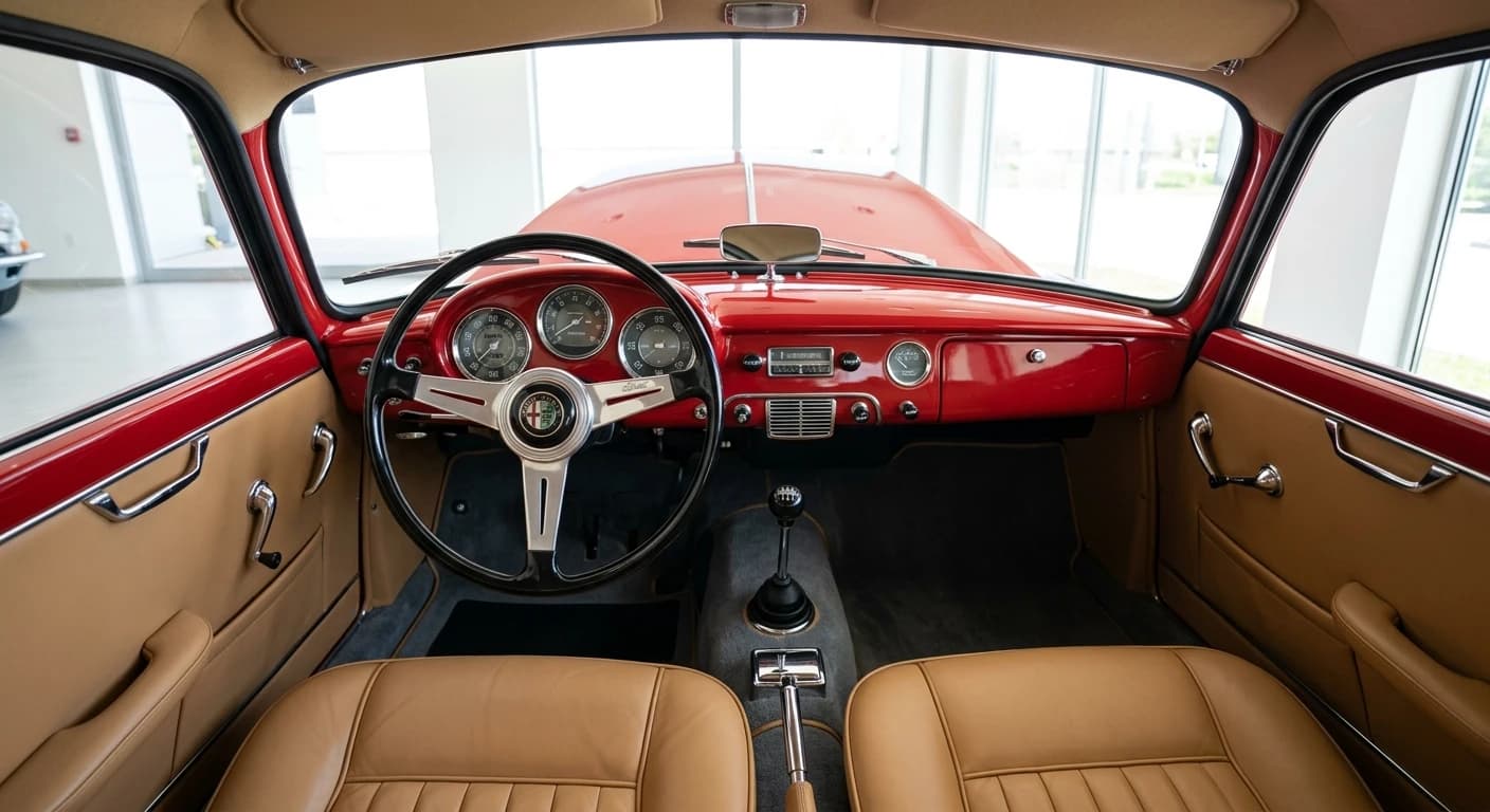 Alfa Romeo Giulietta Sprint 1954 - Dashboard view