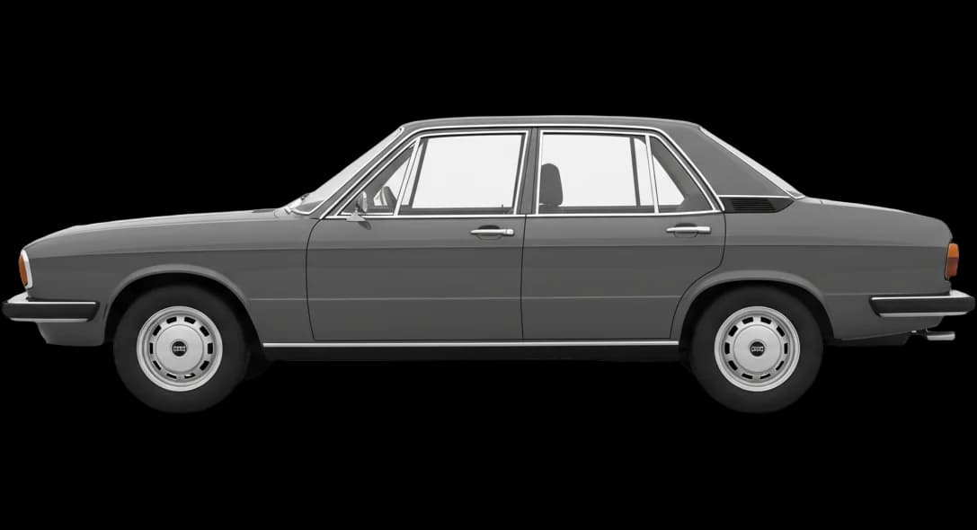Audi 100 (C1) 1968 - Side view
