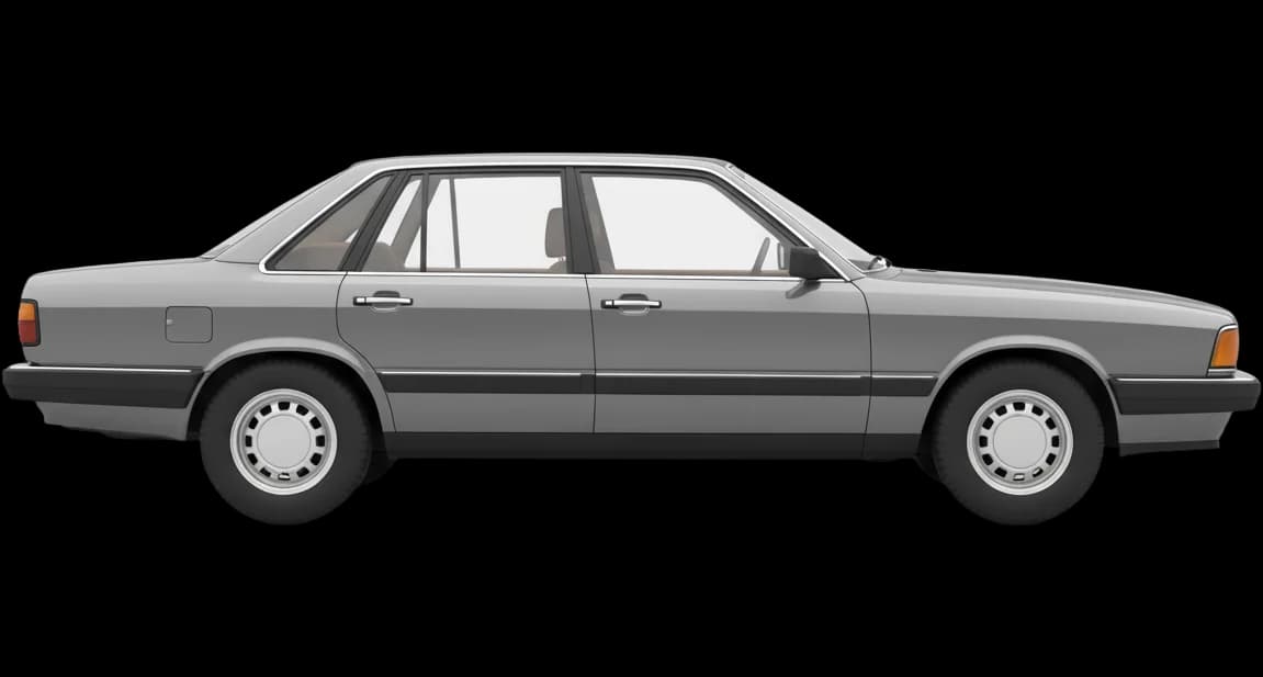 Audi 100 (C2) 1976 - Side view