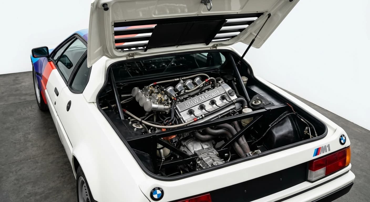 BMW M1 - Engine Bay