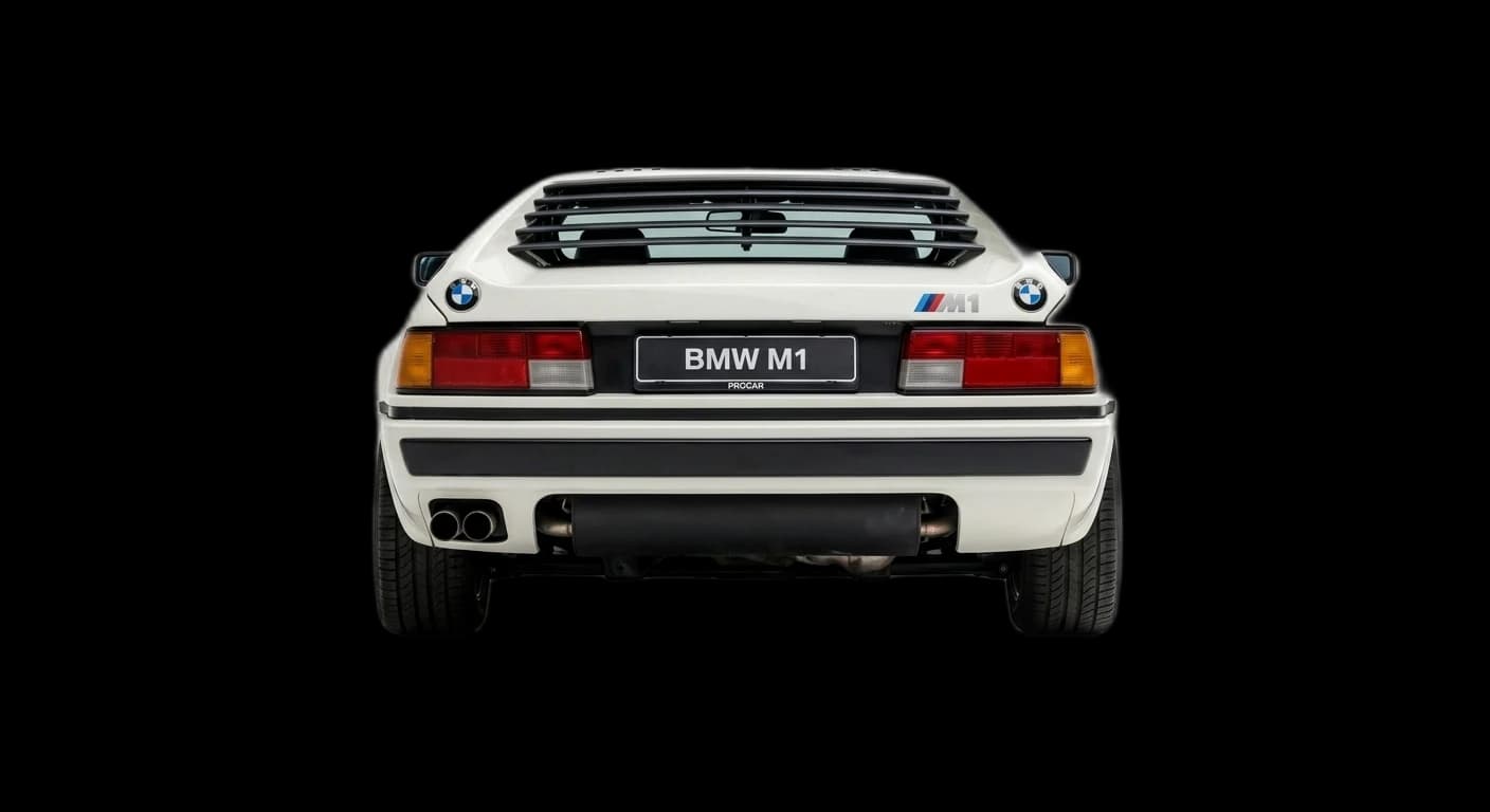 BMW M1 1978 - Rear view