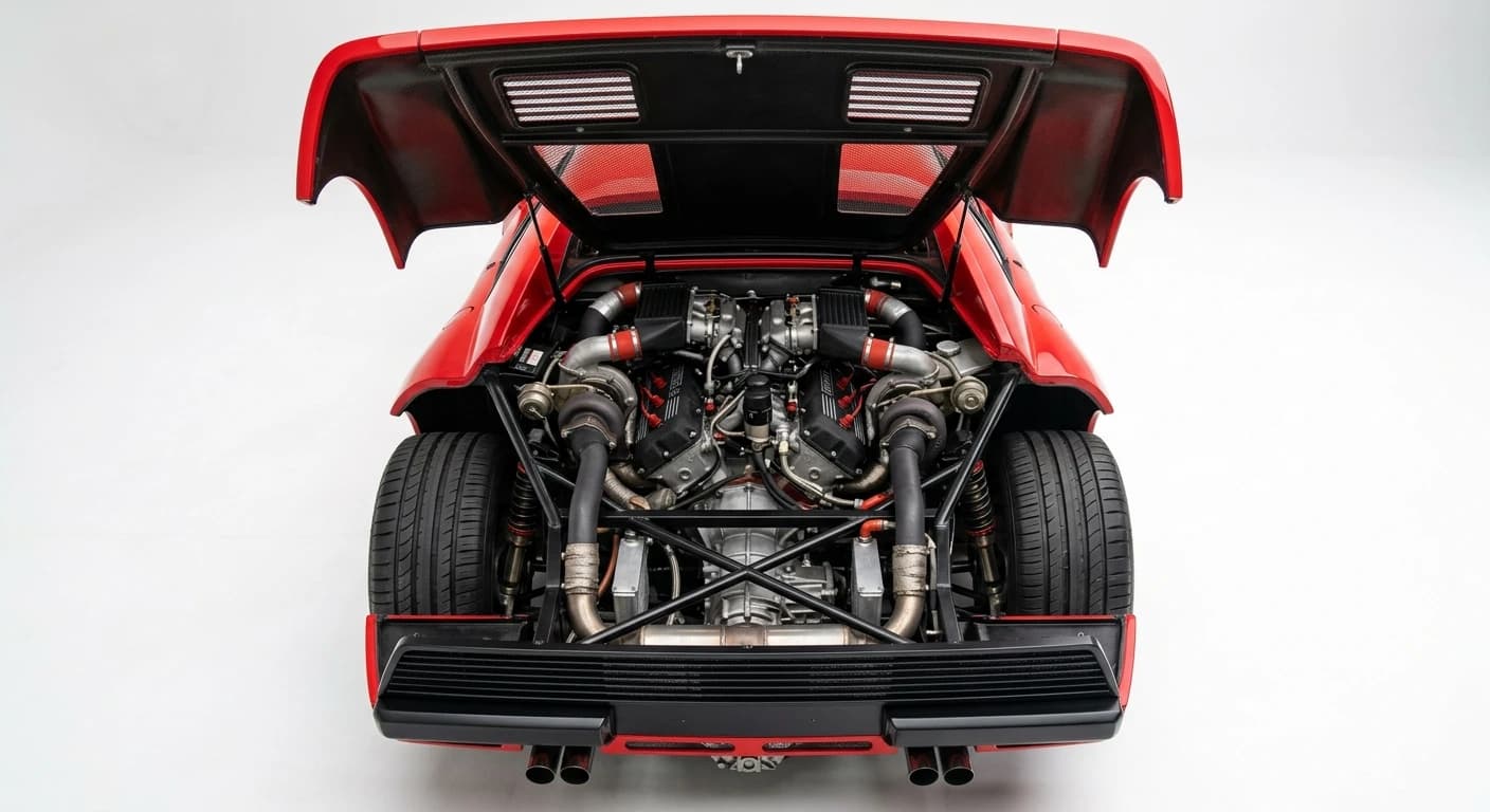Ferrari 288 GTO - Engine Bay