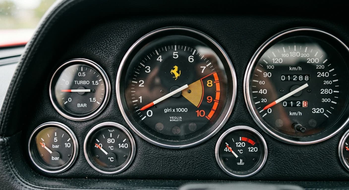 Ferrari 288 GTO 1984 - Gauges view