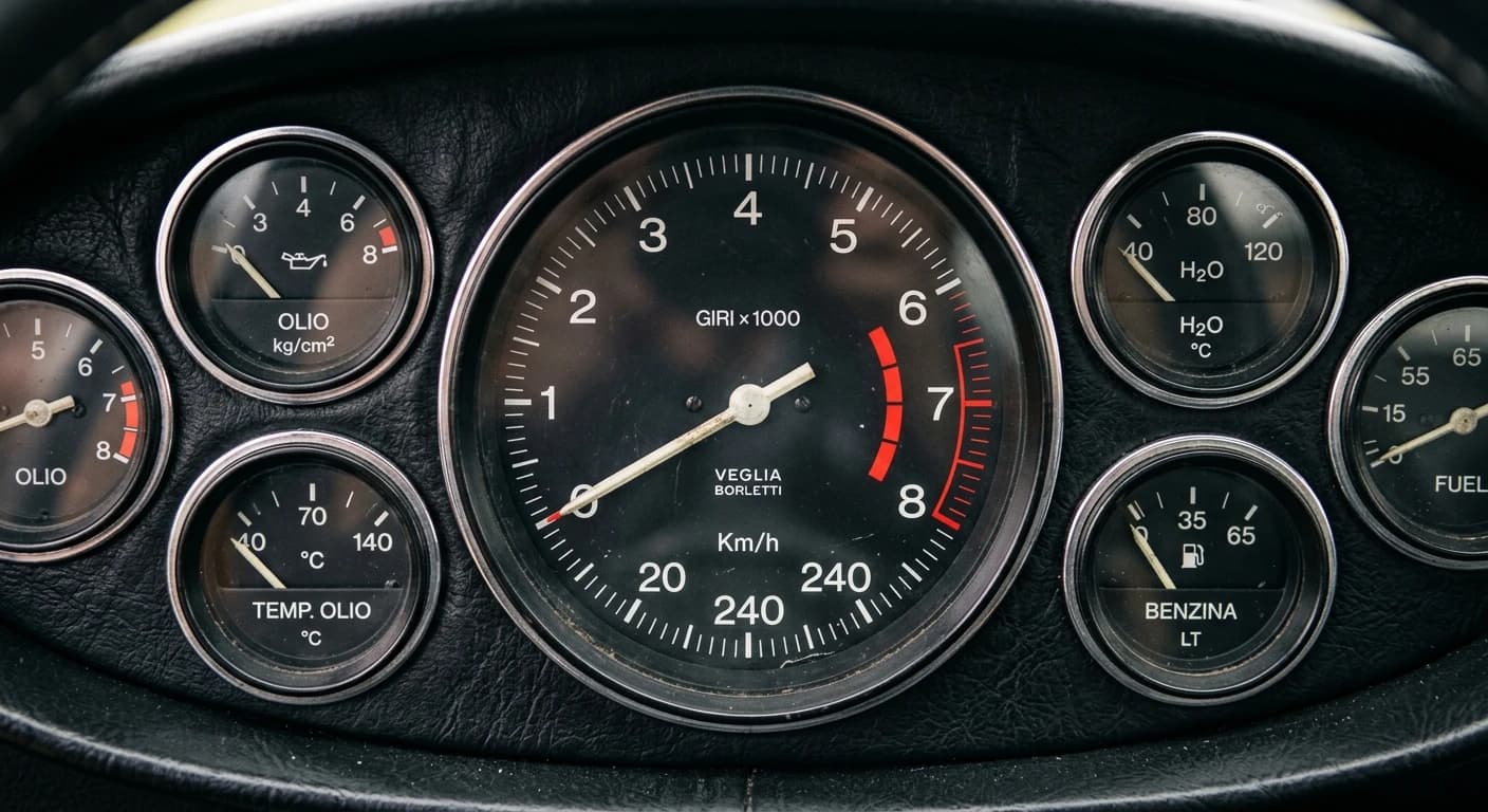 Ferrari Dino 246 GT 1969 - Gauges view