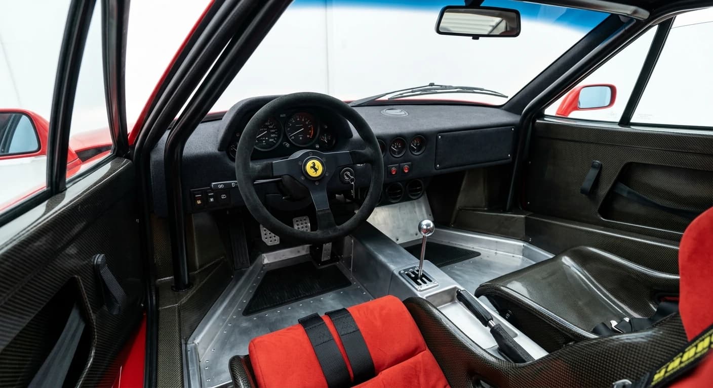 Ferrari F40 1987 - Dashboard view