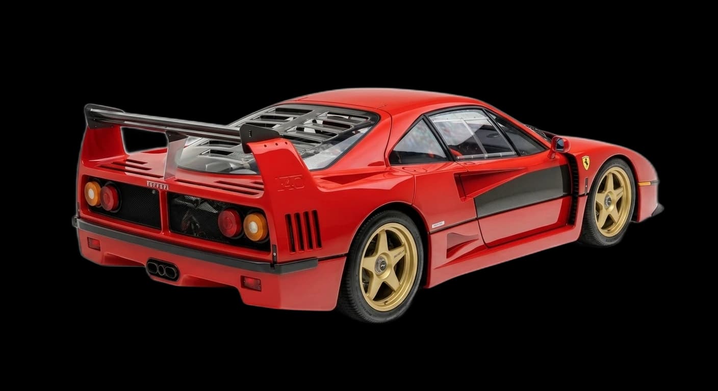 Ferrari F40 1987 - Rear 3/4 view