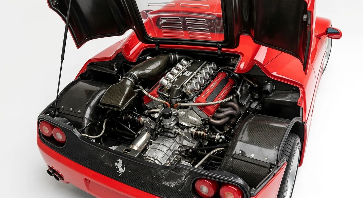 Ferrari F50 1995 - Engine Bay view