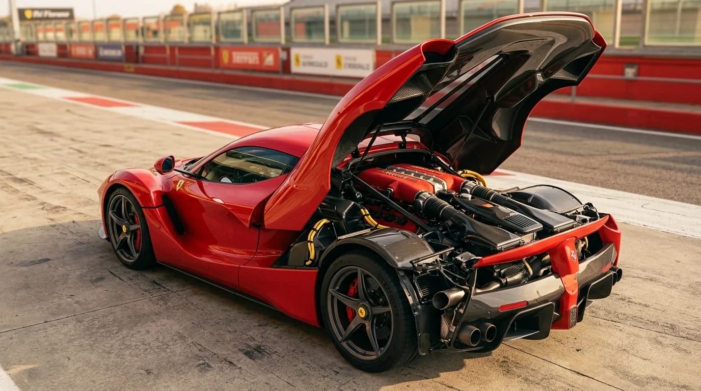 Ferrari LaFerrari 2013 - Engine Bay view