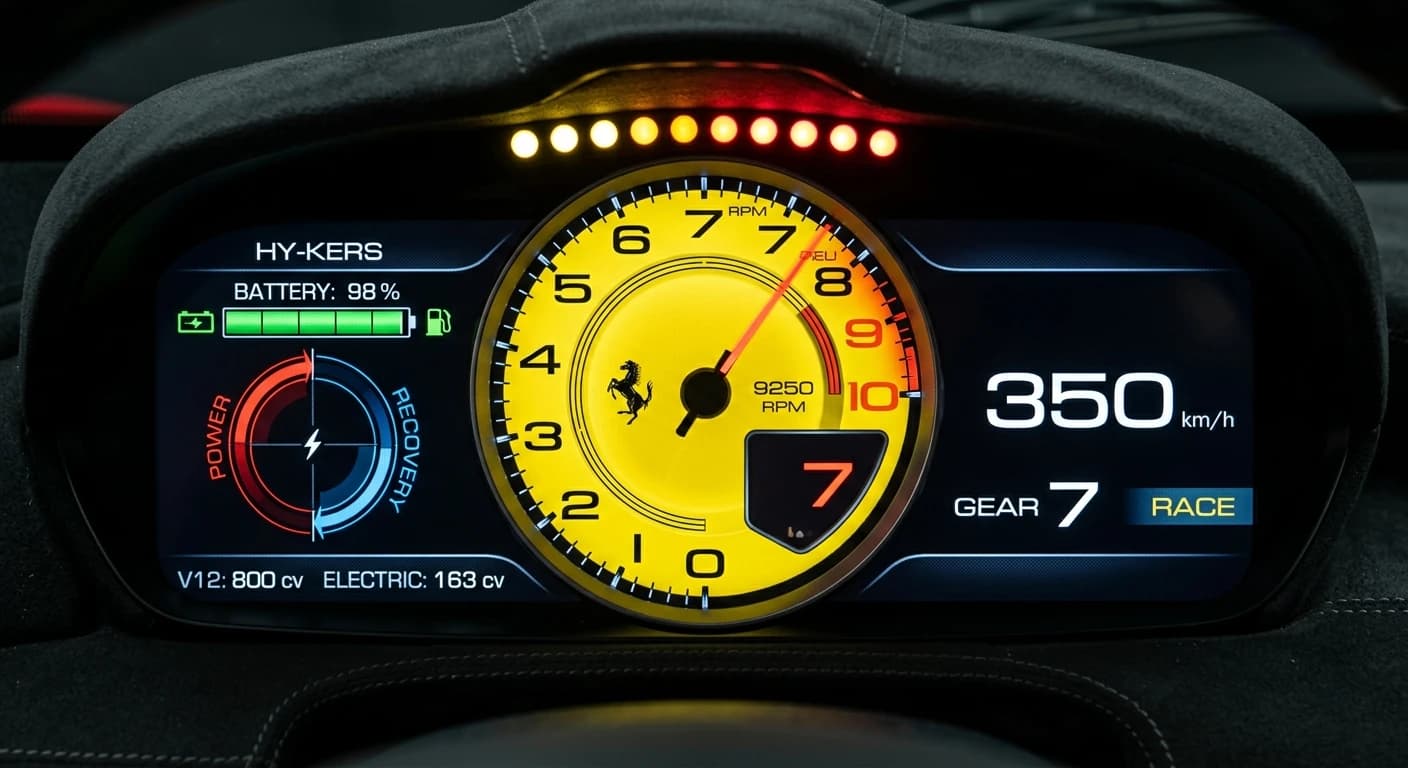 Ferrari LaFerrari 2013 - Gauges view