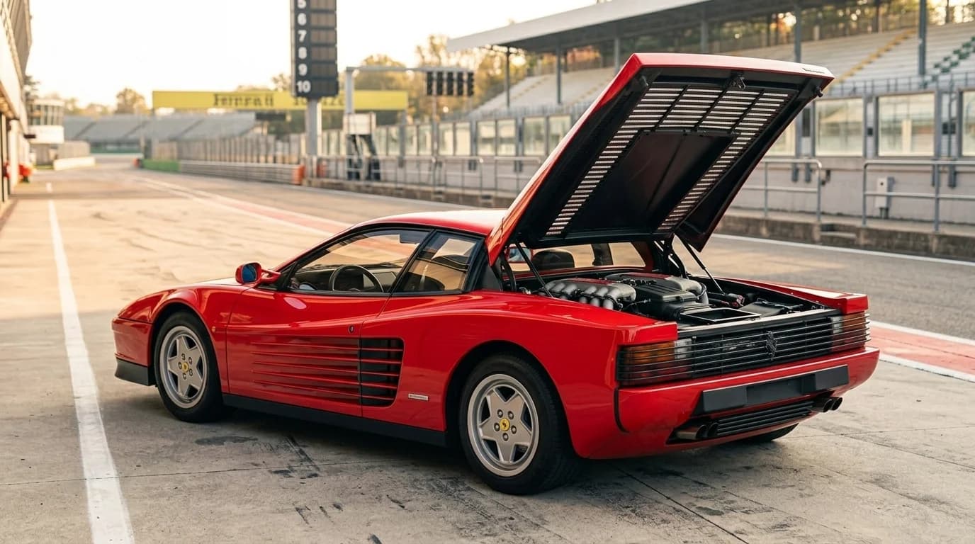 Ferrari Testarossa 1984 - Engine Bay view