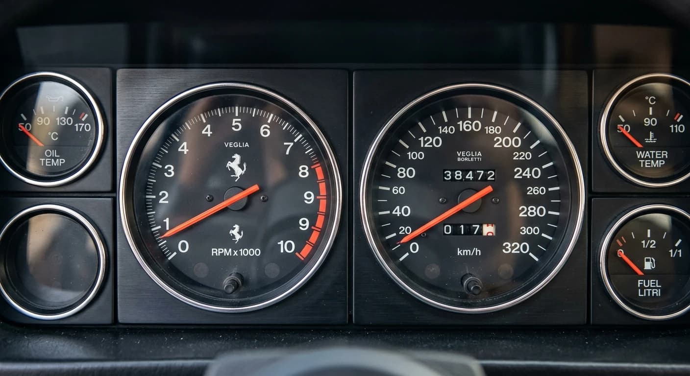 Ferrari Testarossa 1984 - Gauges view