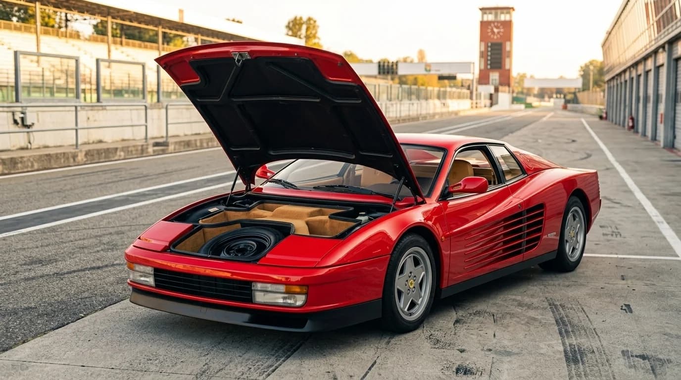Ferrari Testarossa 1984 - Trunk view