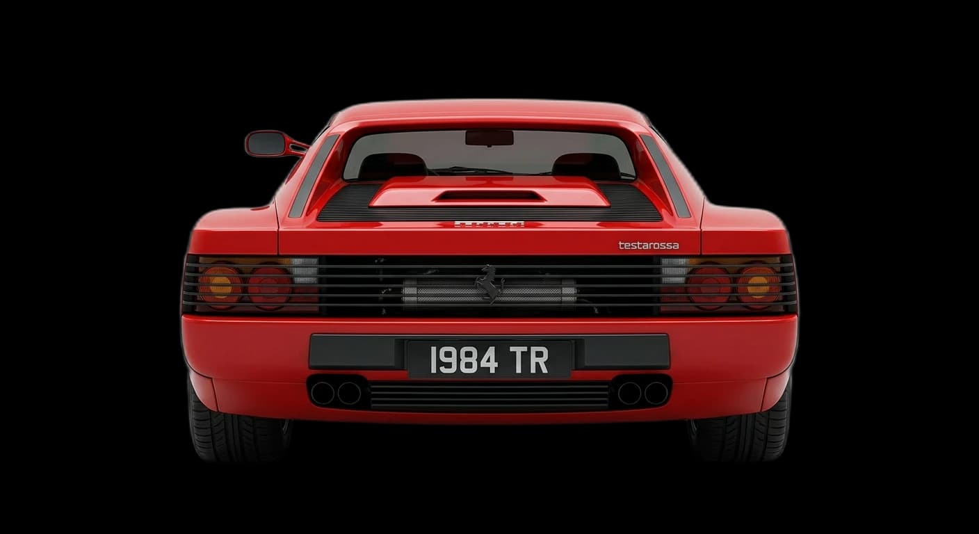 Ferrari Testarossa 1984 - Rear view