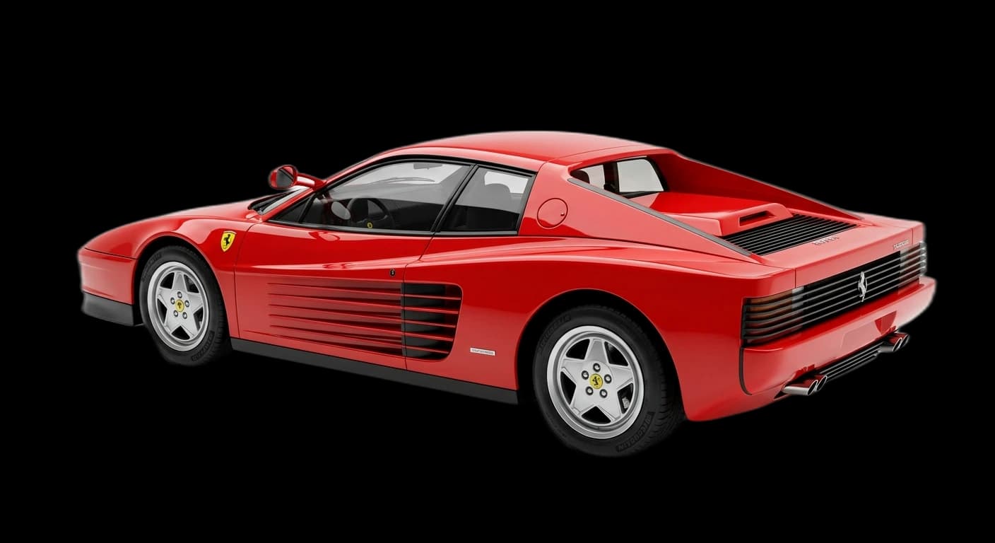 Ferrari Testarossa 1984 - Rear 3/4 view