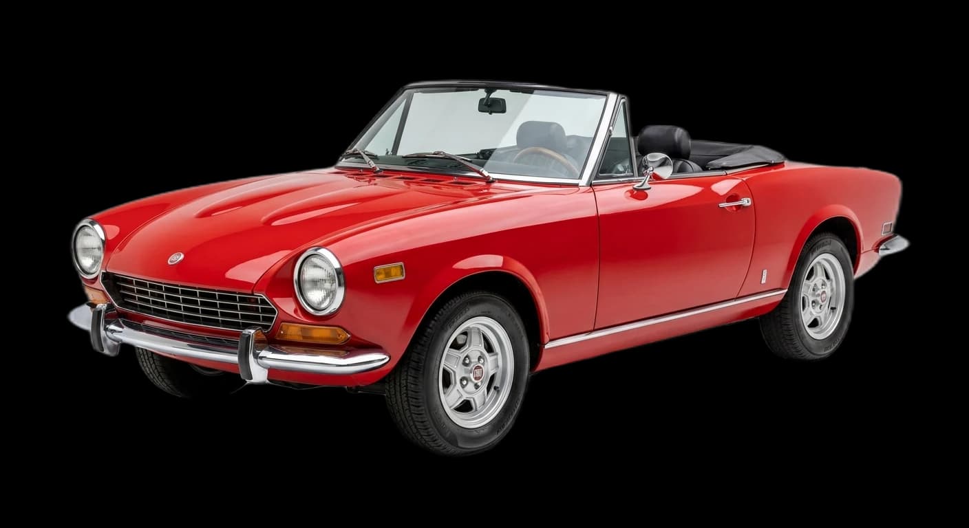 Fiat 124 Sport Spider 1966 - Front 3/4 view