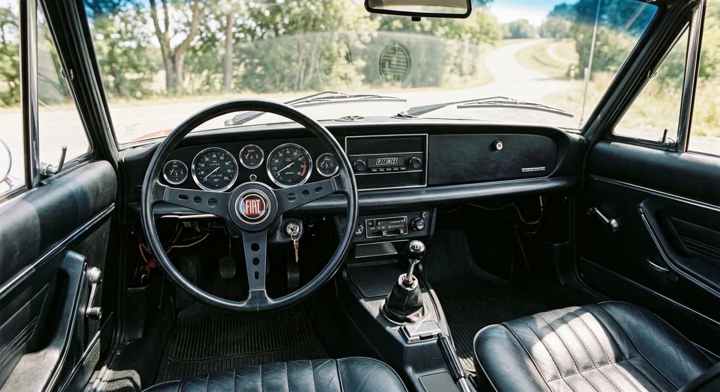 Fiat 124 Sport Spider 1966 - Dashboard view