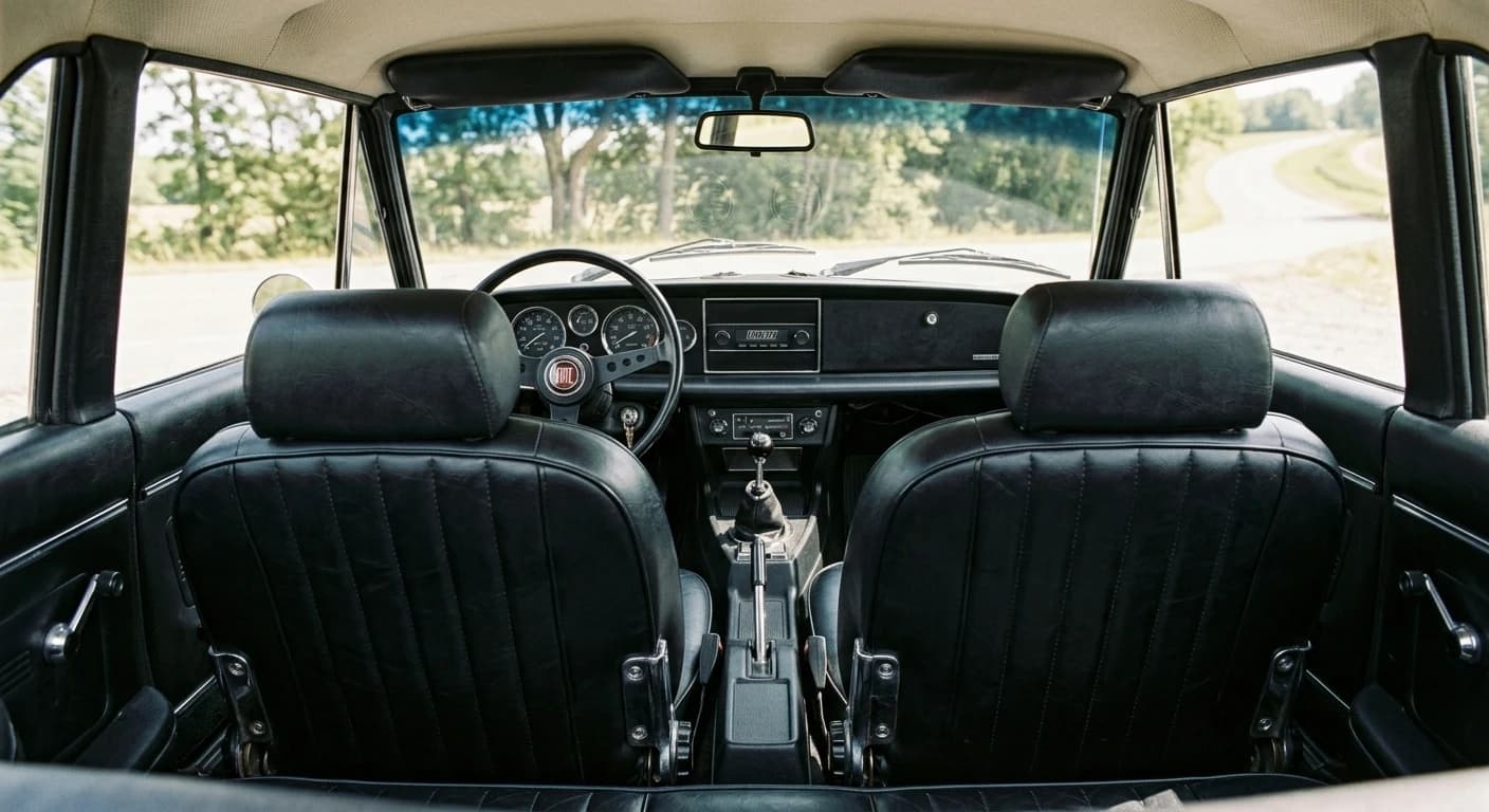 Fiat 124 Sport Spider 1966 - Interior view