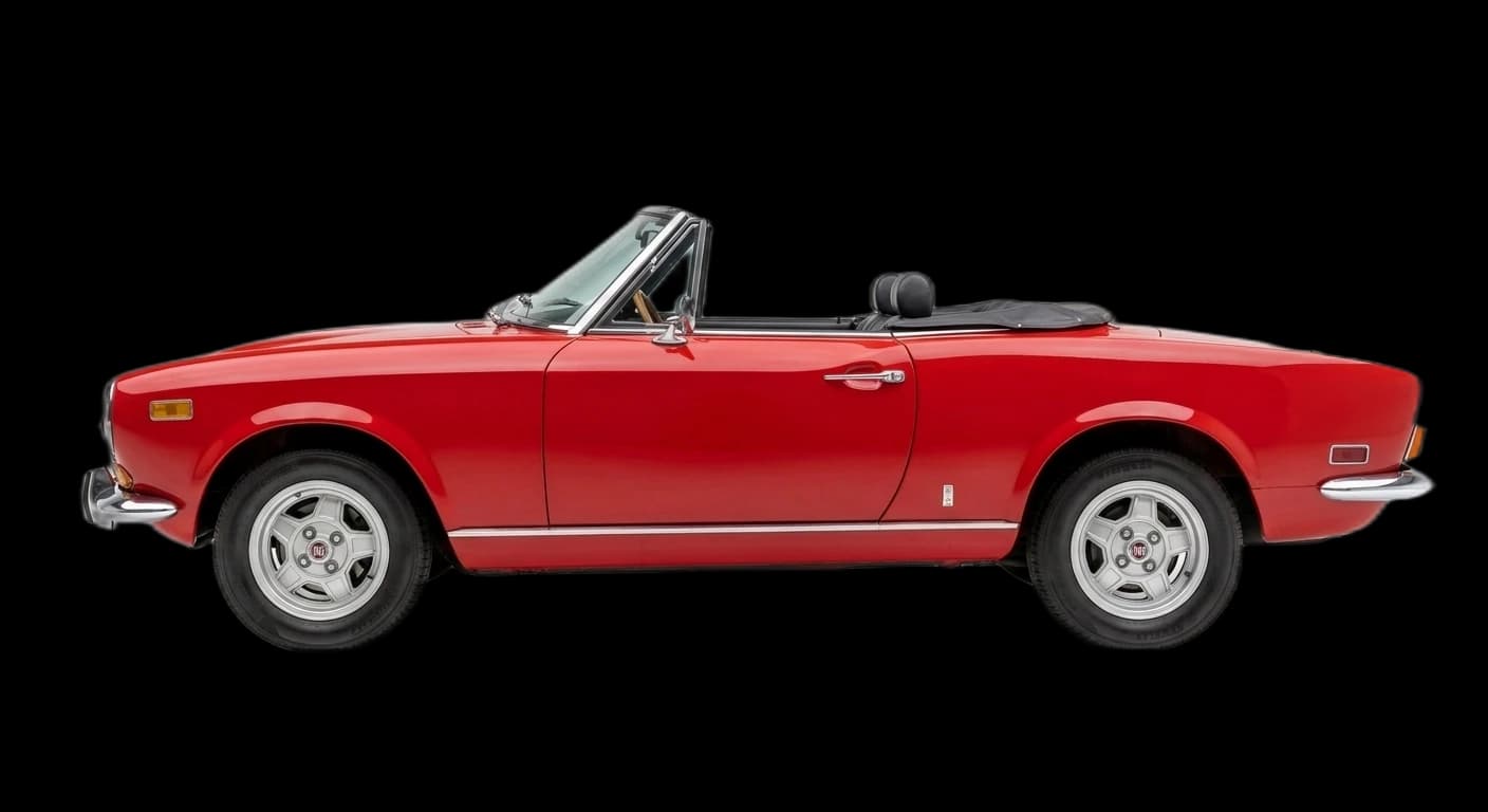 Fiat 124 Sport Spider 1966 - Side view