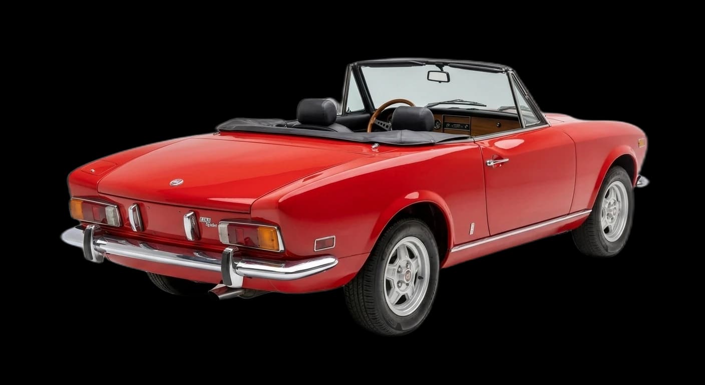 Fiat 124 Sport Spider 1966 - Rear 3/4 view