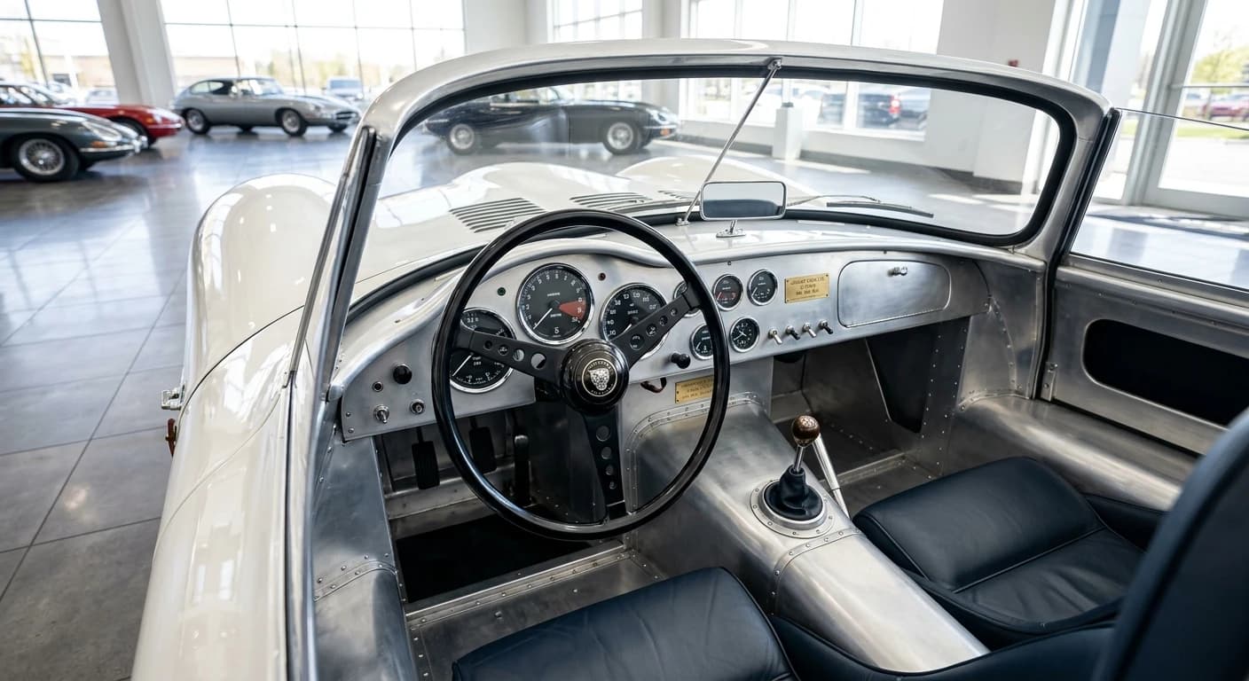 Jaguar D-Type 1954 - Dashboard view