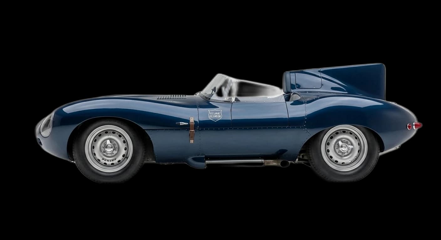 Jaguar D-Type 1954 - Side view