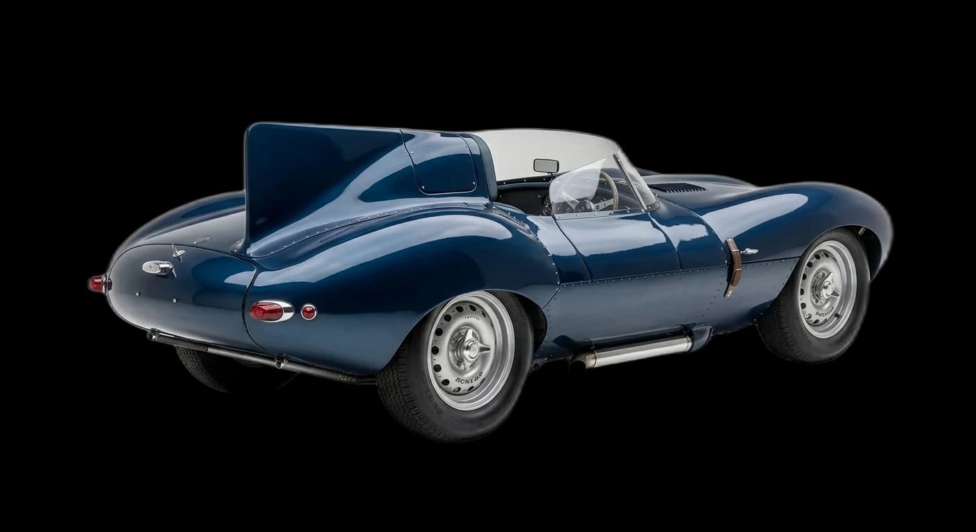 Jaguar D-Type - Rear 3/4