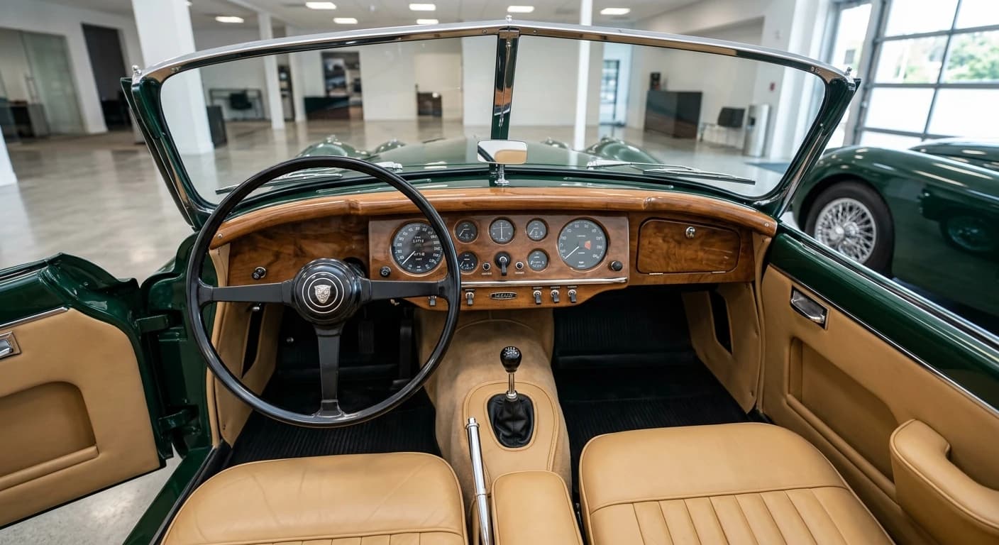 Jaguar XK120 1948 - Dashboard view