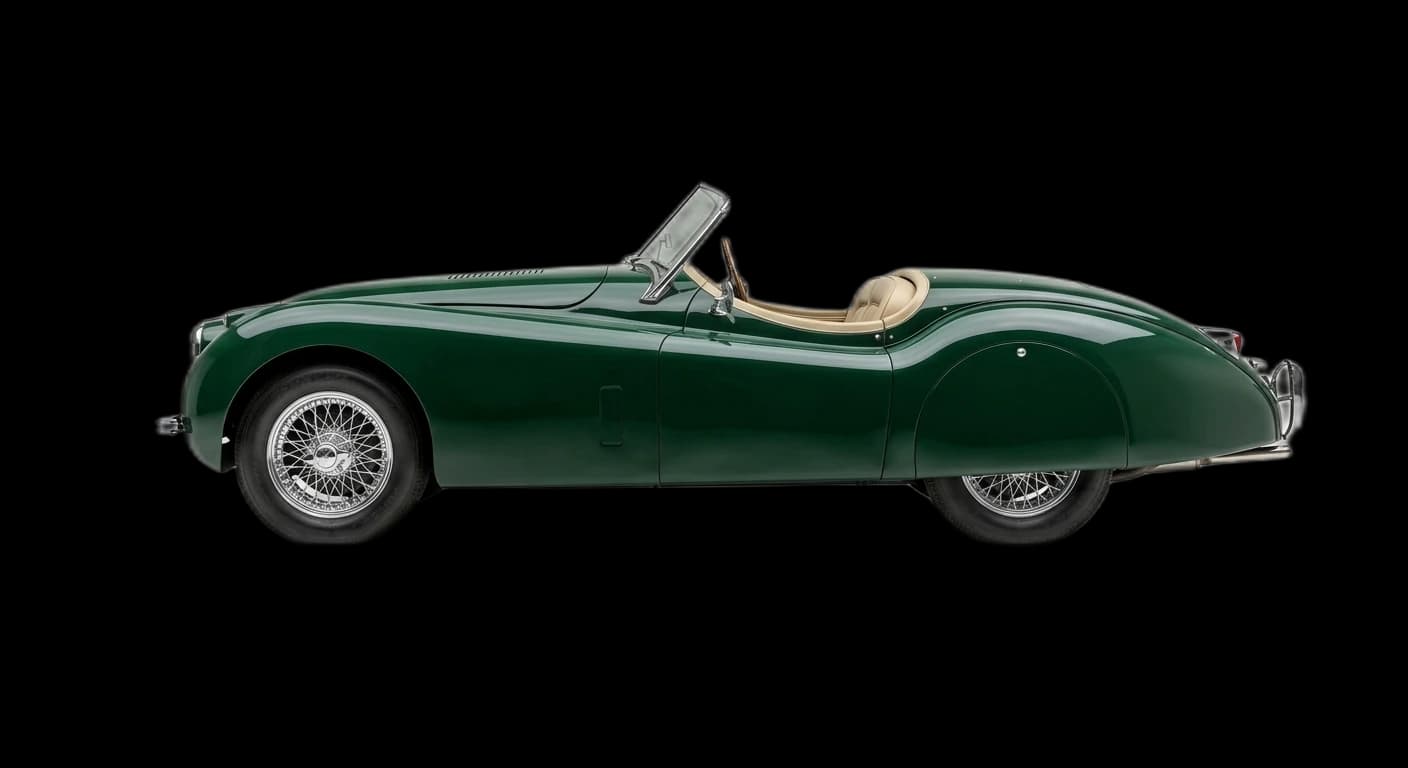 Jaguar XK120 1948 - Side view