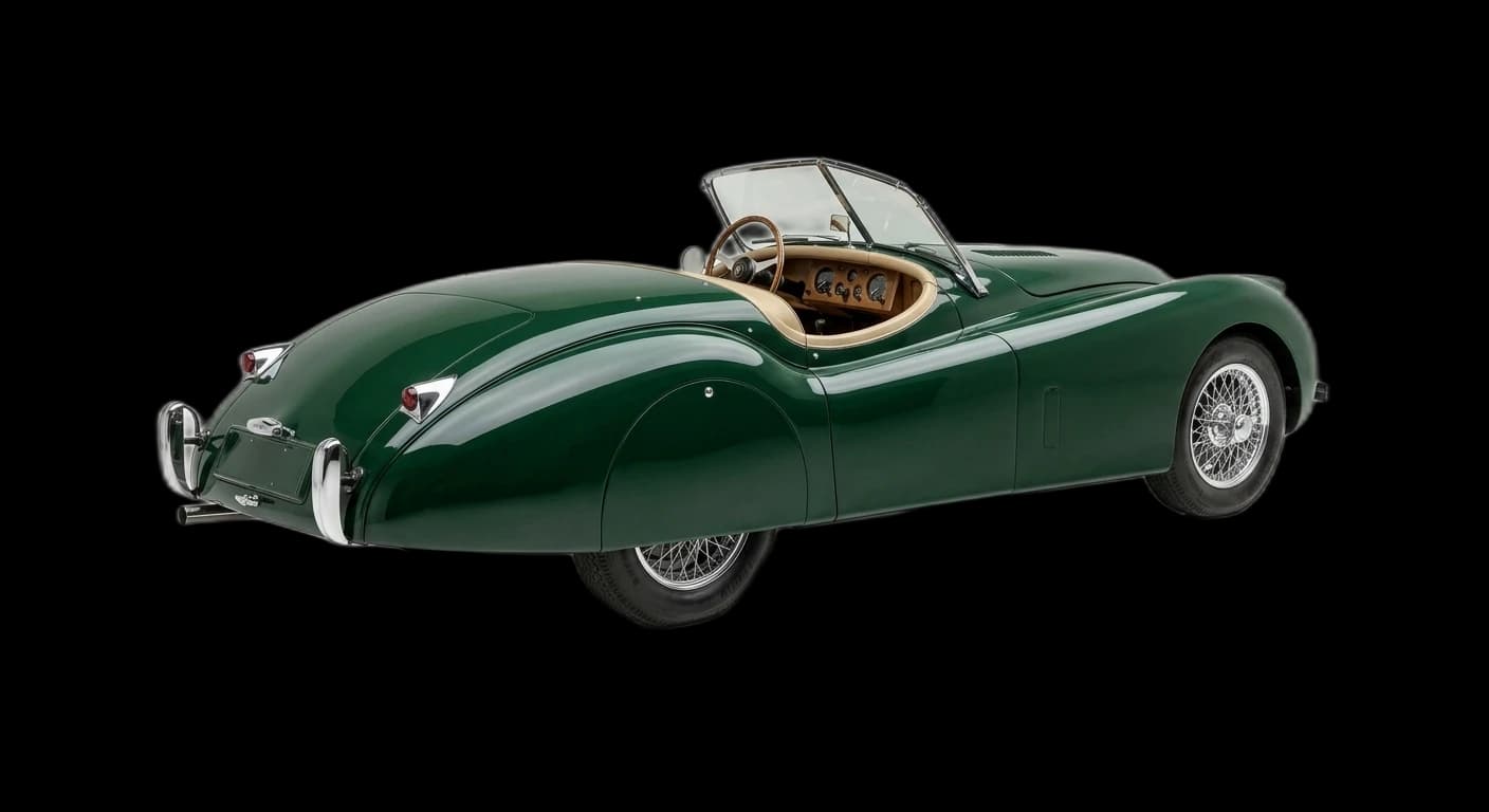 Jaguar XK120 1948 - Rear 3/4 view