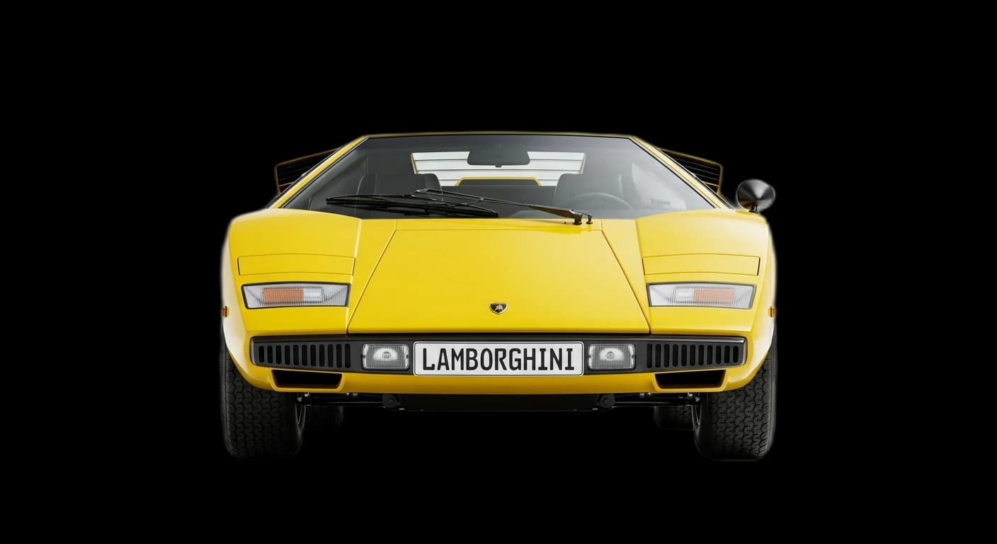 Lamborghini Countach LP400 1974 - Front view