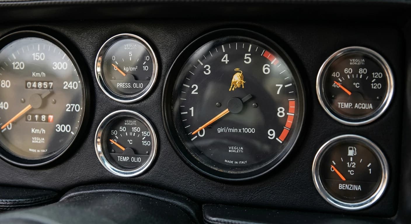 Lamborghini Countach LP400 1974 - Gauges view