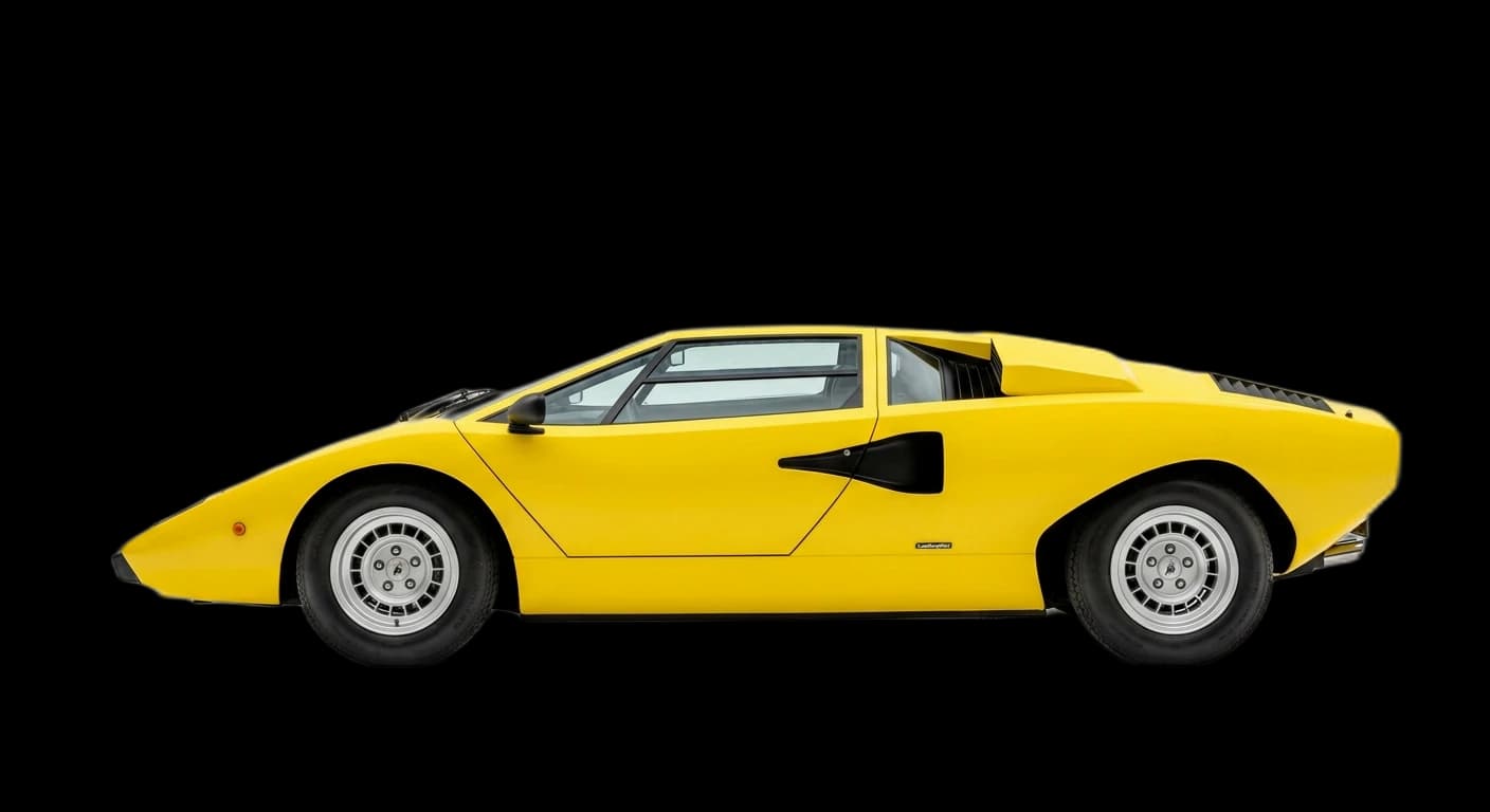 Lamborghini Countach LP400 1974 - Side view