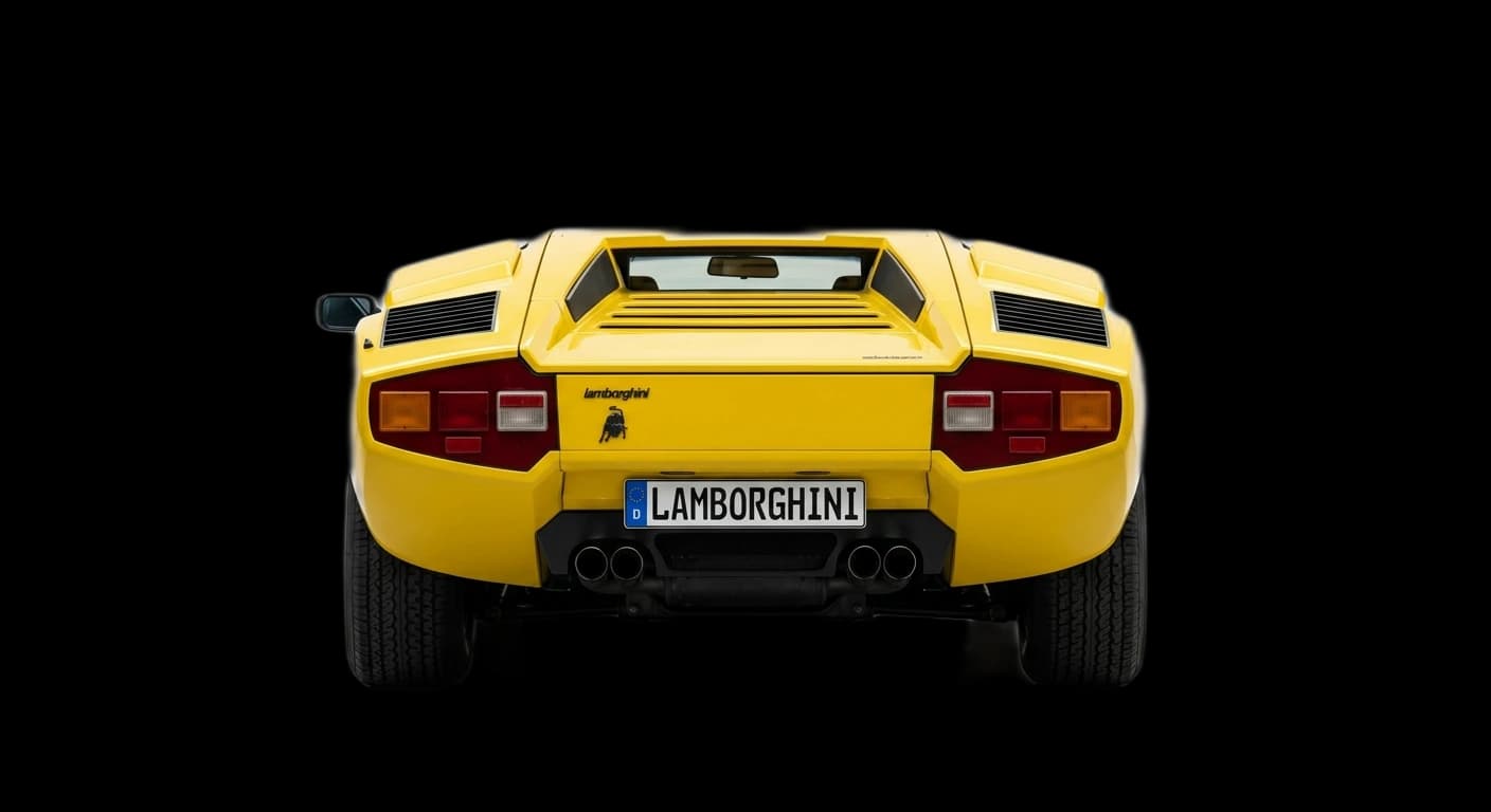 Lamborghini Countach LP400 1974 - Rear view