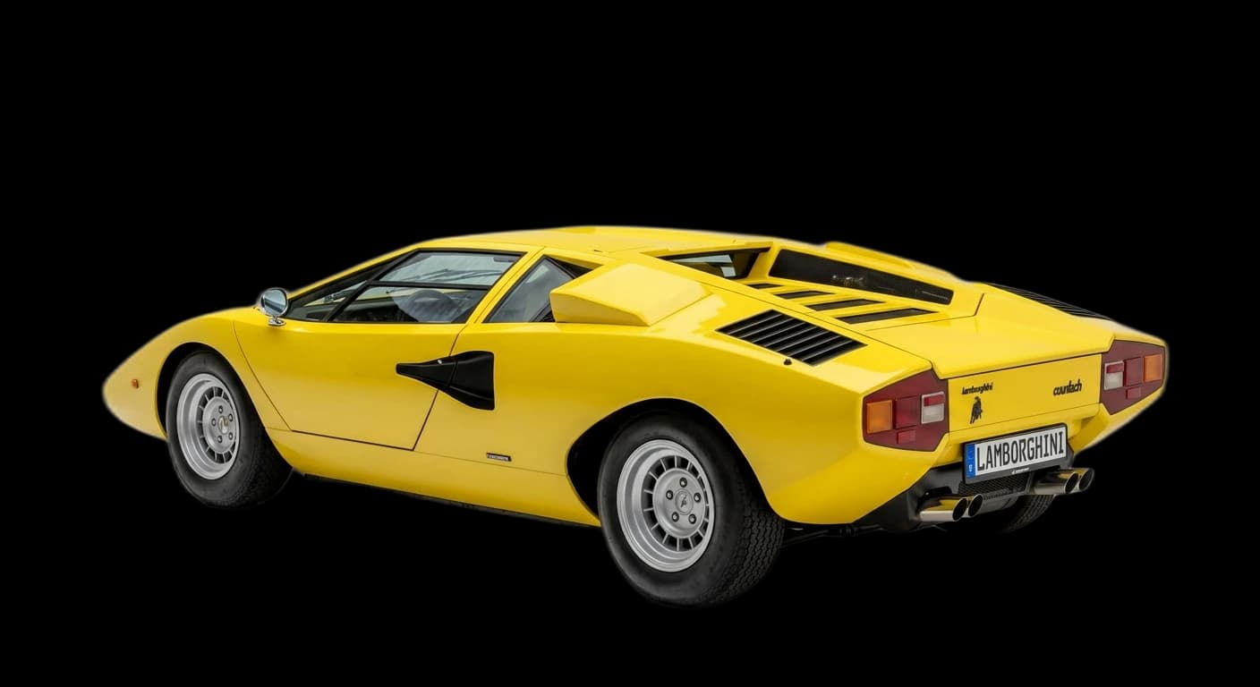 Lamborghini Countach LP400 1974 - Rear 3/4 view