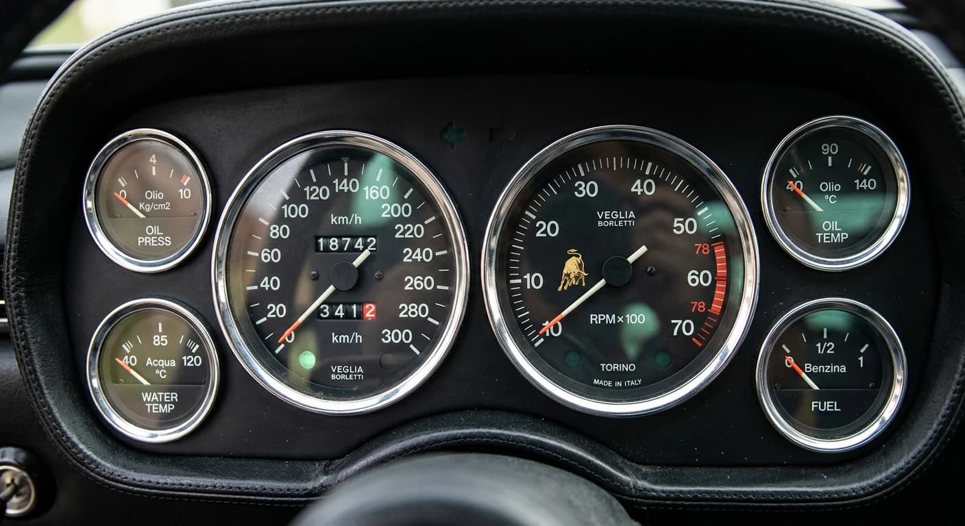 Lamborghini Miura P400 1966 - Gauges view