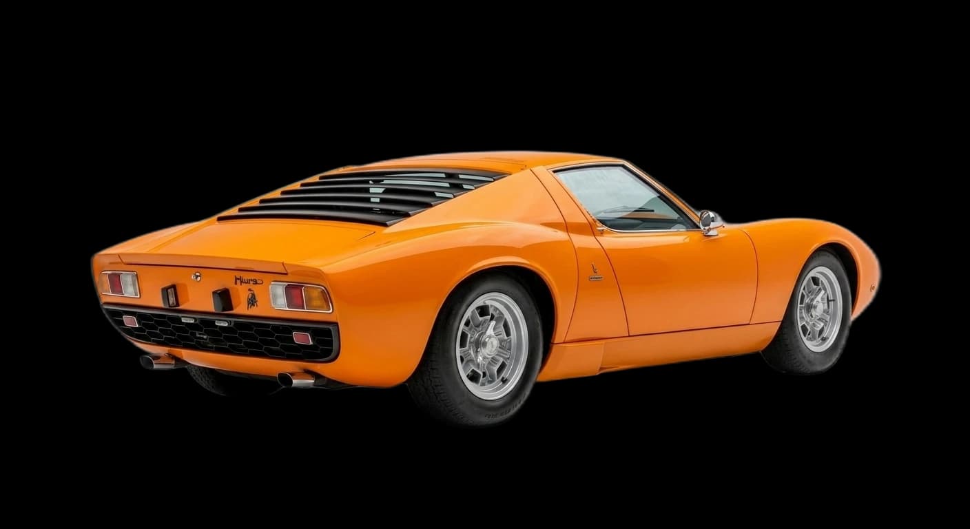 Lamborghini Miura P400 1966 - Rear 3/4 view