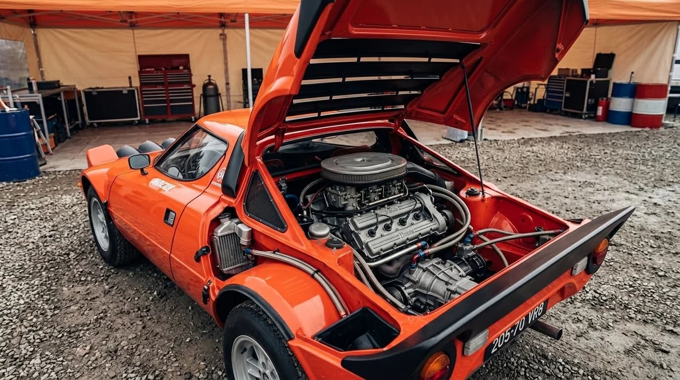 Lancia Stratos HF 1973 - Engine Bay view
