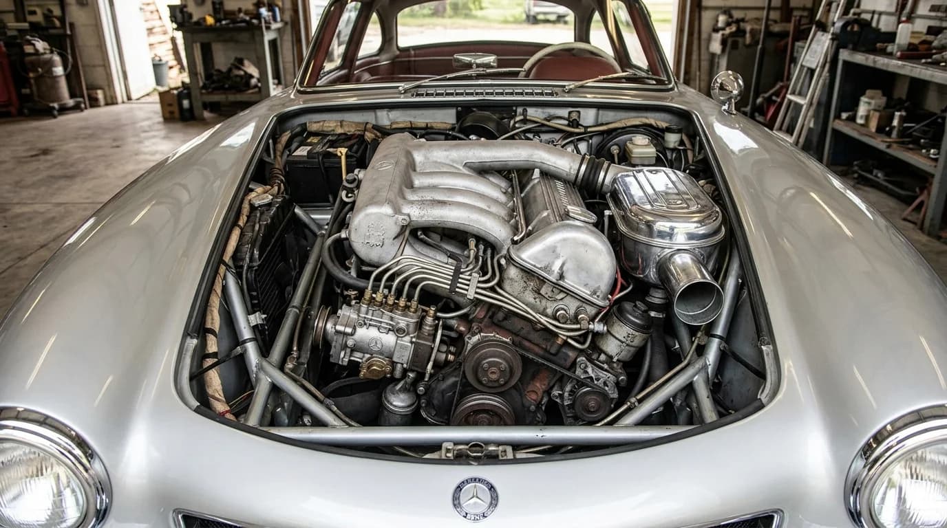 Mercedes-Benz 300 SL Gullwing 1954 - Engine Bay view