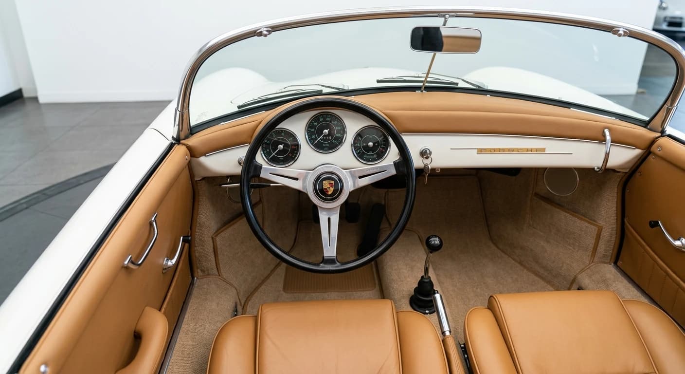 Porsche 356 Speedster 1948 - Dashboard view