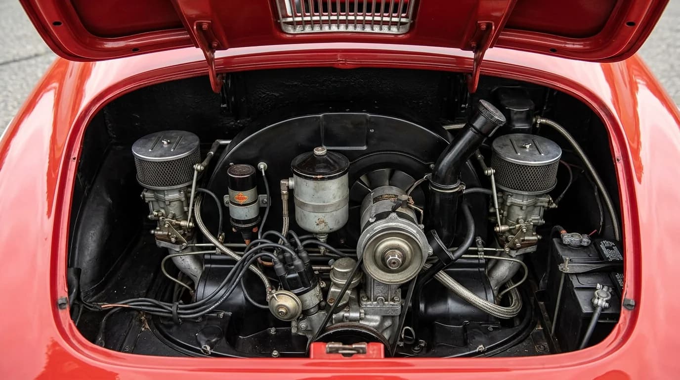 Porsche 356 Speedster 1948 - Engine Bay view