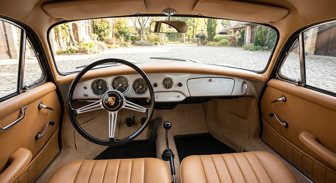 Porsche 356 Pre-A 1948 - Dashboard view