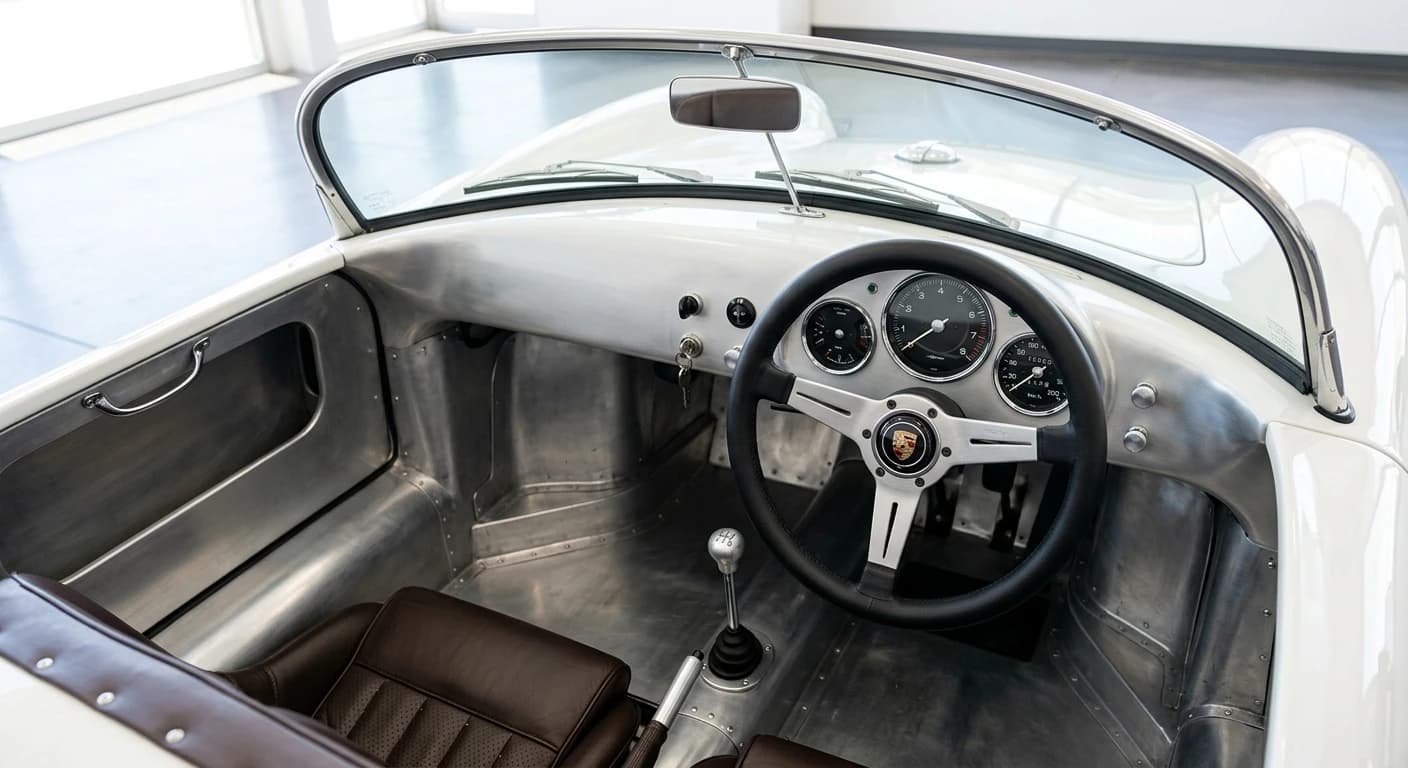 Porsche 550 Spyder 1953 - Dashboard view