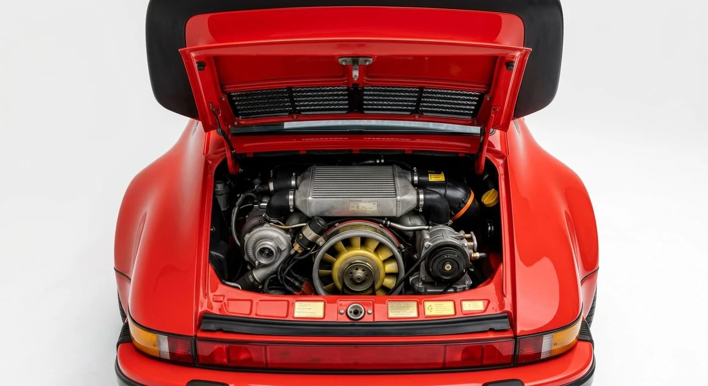 Porsche 911 Turbo (930) 1975 - Engine Bay view