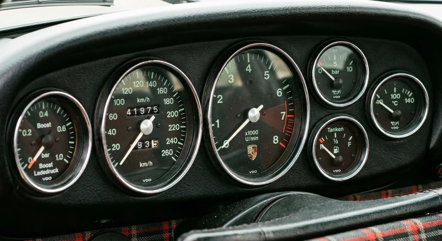 Porsche 911 Turbo (930) 1975 - Gauges view