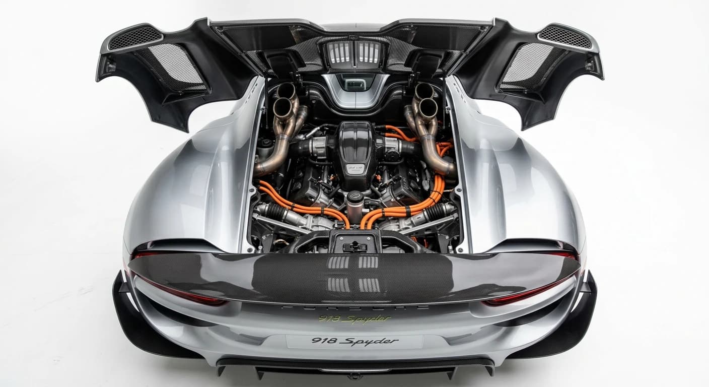 Porsche 918 Spyder 2013 - Engine Bay view
