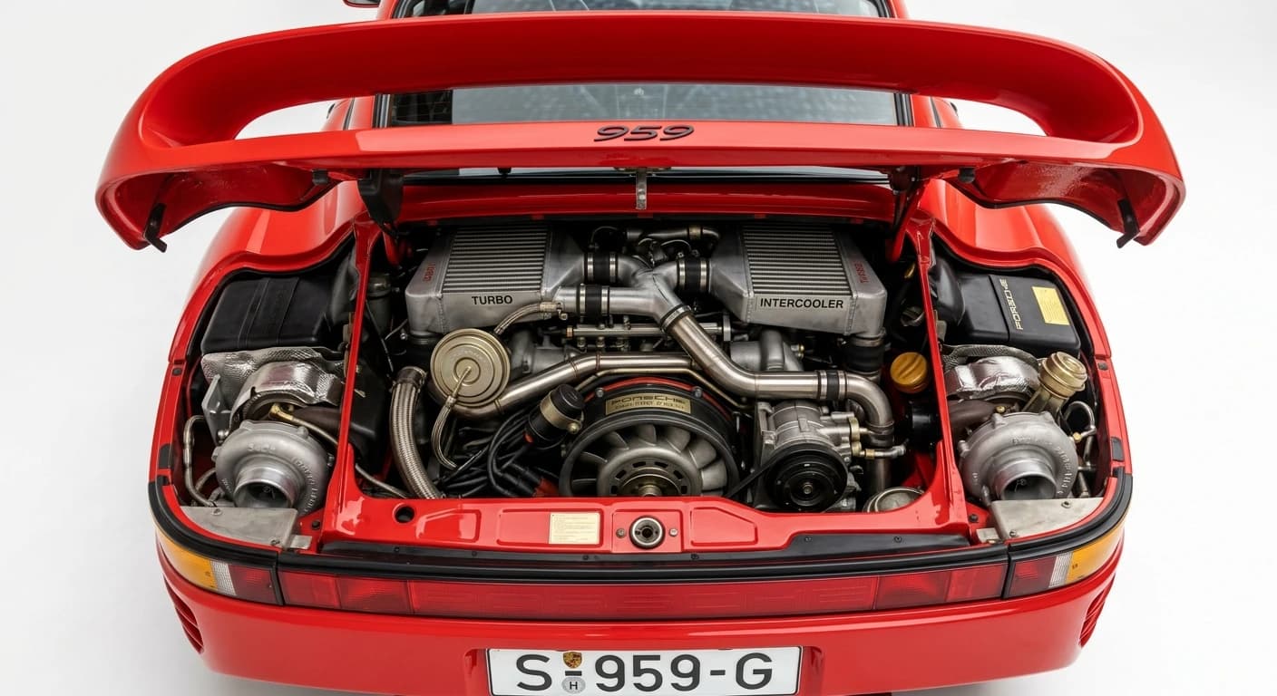 Porsche 959 - Engine Bay
