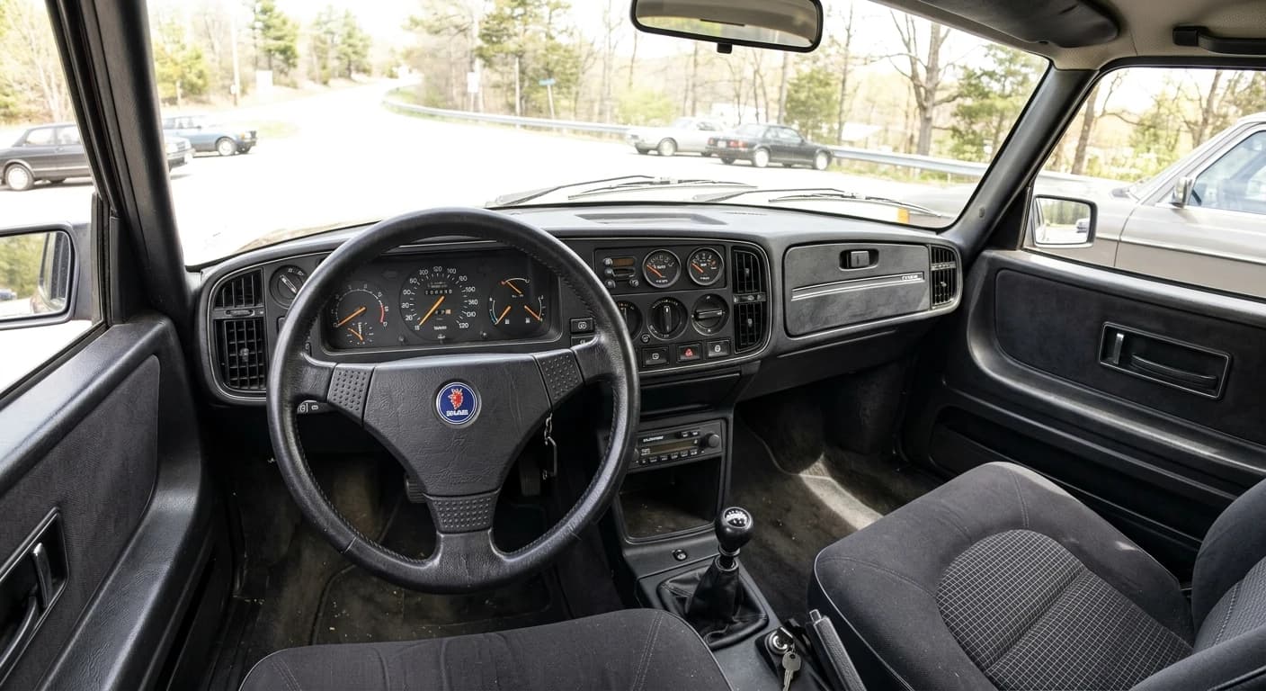 Saab 900 Turbo 1978 - Dashboard view