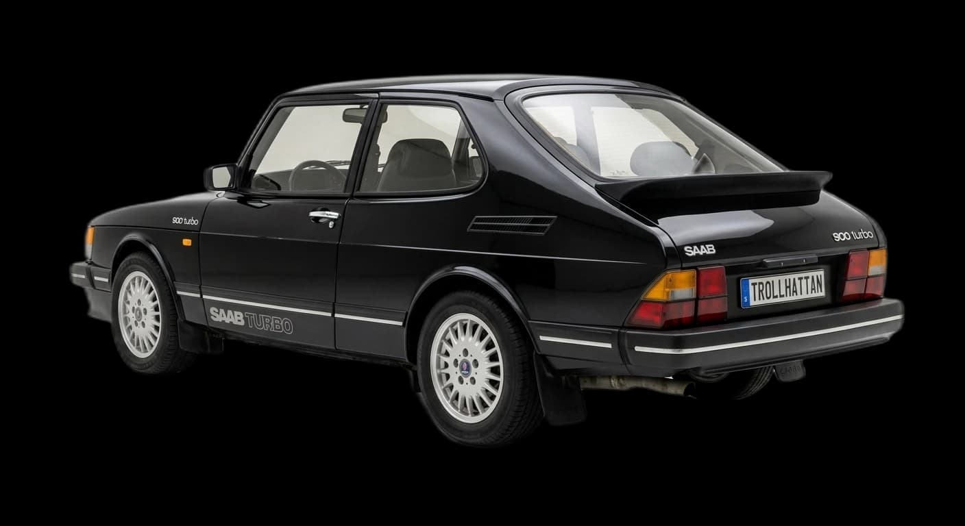 Saab 900 Turbo 1978 - Rear 3/4 view