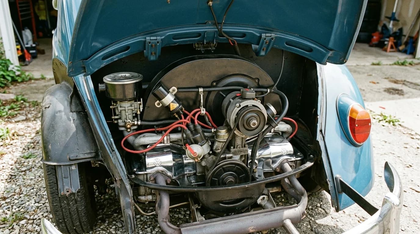 Volkswagen Beetle (Type 1) 1938 - Engine Bay view