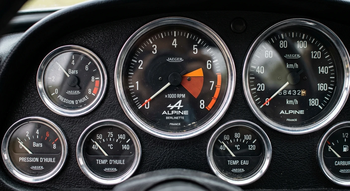 Alpine A110 Berlinette 1961 - Gauges view
